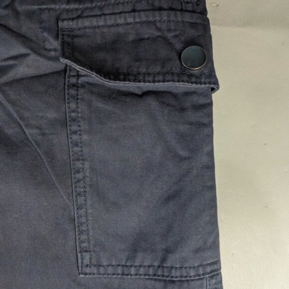 NEW Size 46 Big Mens Roundtree & Yorke Cargo Shorts Cotton (7" Inseam) Navy - Picture 4 of 7